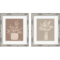 Framed Dreamy Boho Botanical Sketches  2 Piece Framed Art Print Set