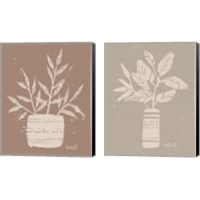 Framed 'Dreamy Boho Botanical Sketches  2 Piece Canvas Print Set' border=