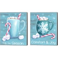 Framed 'Peppermint Cocoa 2 Piece Canvas Print Set' border=