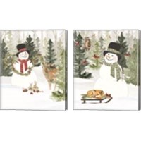 Framed Christmas in the Woods 2 Piece Canvas Print Set