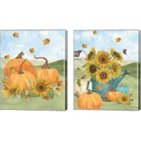 Framed 'Fall Sunshine 2 Piece Canvas Print Set' border=