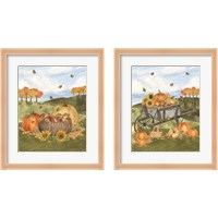 Framed 'Harvest Season 2 Piece Framed Art Print Set' border=