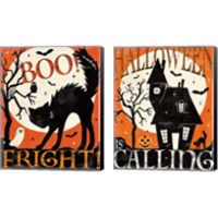 Framed Halloween is Calling 2 Piece Canvas Print Set