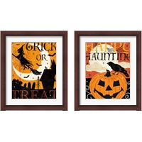 Framed 'Halloween is Calling 2 Piece Framed Art Print Set' border=