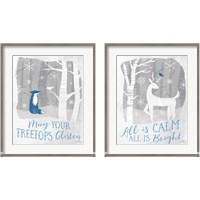 Framed 'Woodland Wishes 2 Piece Framed Art Print Set' border=