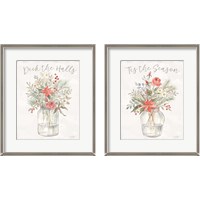 Framed 'Woodland Christmas 2 Piece Framed Art Print Set' border=