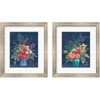 Framed Floral Drama 2 Piece Framed Art Print Set