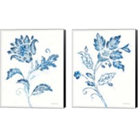 Framed 'Exotic Elegance Floral 2 Piece Canvas Print Set' border=