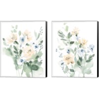 Framed 'Summer Wildflowers 2 Piece Canvas Print Set' border=