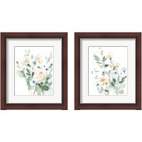 Framed 'Summer Wildflowers 2 Piece Framed Art Print Set' border=