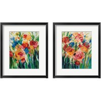 Framed 'Bright Bloom 2 Piece Framed Art Print Set' border=