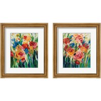 Framed 'Bright Bloom 2 Piece Framed Art Print Set' border=