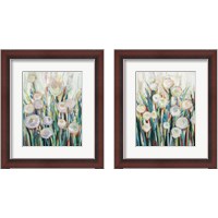 Framed Sprinkled White Flowers 2 Piece Framed Art Print Set