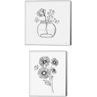 Framed 'Among Wildflowers 2 Piece Canvas Print Set' border=