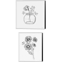 Framed Among Wildflowers 2 Piece Canvas Print Set