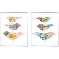 Framed Spring Birds 2 Piece Canvas Print Set