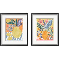 Framed 'Cyprus Still Life 2 Piece Framed Art Print Set' border=