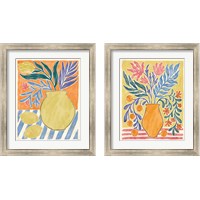 Framed 'Cyprus Still Life 2 Piece Framed Art Print Set' border=