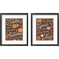 Framed 'Harvest Wishes 2 Piece Framed Art Print Set' border=