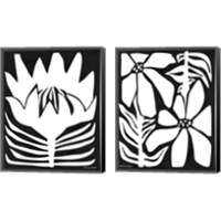 Framed 'Flower Power 2 Piece Canvas Print Set' border=