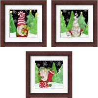 Framed Gnome for Christmas 3 Piece Framed Art Print Set