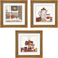 Framed 'Hot Chocolate Season 3 Piece Framed Art Print Set' border=