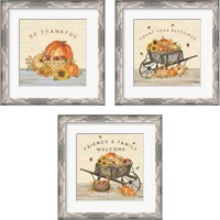 Framed Harvest Season 3 Piece Framed Art Print Set