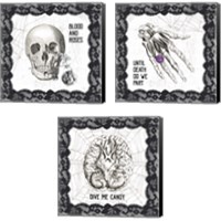Framed Arsenic and Anatomy 3 Piece Canvas Print Set