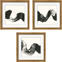 Framed 'Brushed  3 Piece Framed Art Print Set' border=