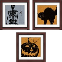 Framed 'Haunted  3 Piece Framed Art Print Set' border=