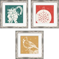 Framed 'Seasonal Shades 3 Piece Framed Art Print Set' border=