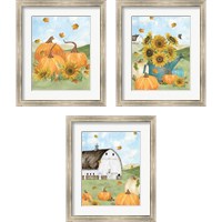 Framed Fall Sunshine 3 Piece Framed Art Print Set