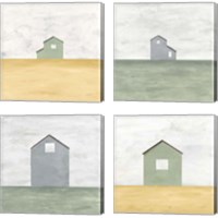 Framed 'Rural Simplicity 4 Piece Canvas Print Set' border=