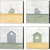Framed Rural Simplicity 4 Piece Canvas Print Set