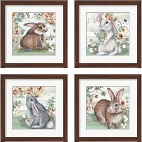 Framed 'Farmhouse Bunny 4 Piece Framed Art Print Set' border=