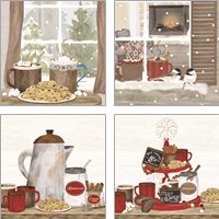 Framed 'Hot Chocolate Season 4 Piece Art Print Set' border=